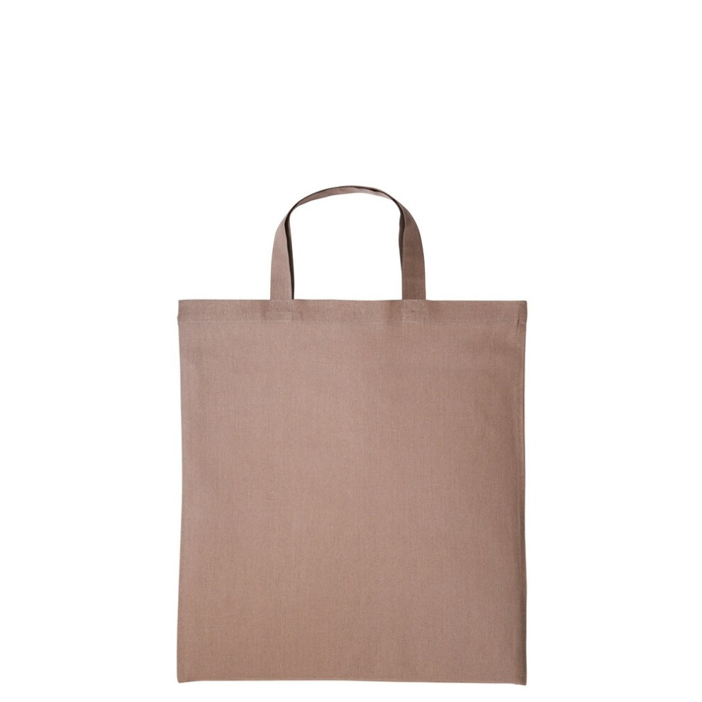Nutshell Brown (One Size, Light ) Cotton Short Handle Shopper