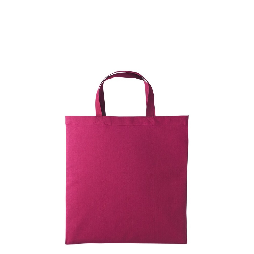Nutshell Multicoloured (One Size, Cranberry) Cotton Short Handle Shopper