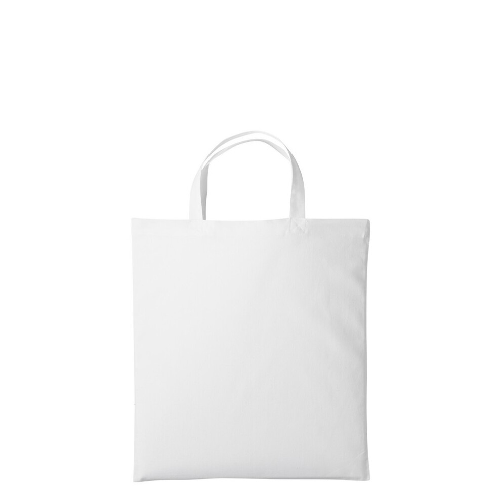Nutshell White (One Size, ) Cotton Short Handle Shopper