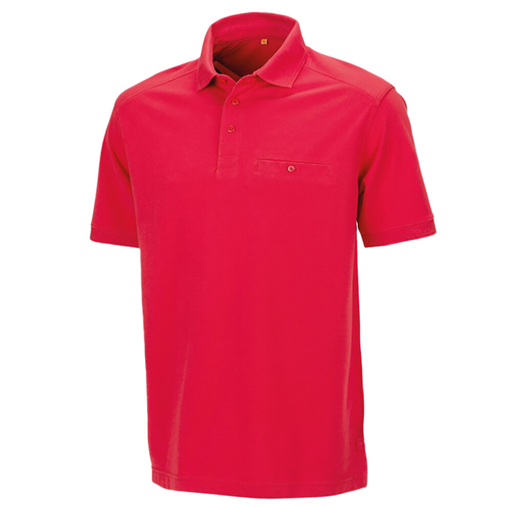 (4XL, Red) Result Mens Work-Guard Apex Short Sleeve Polo Shirt