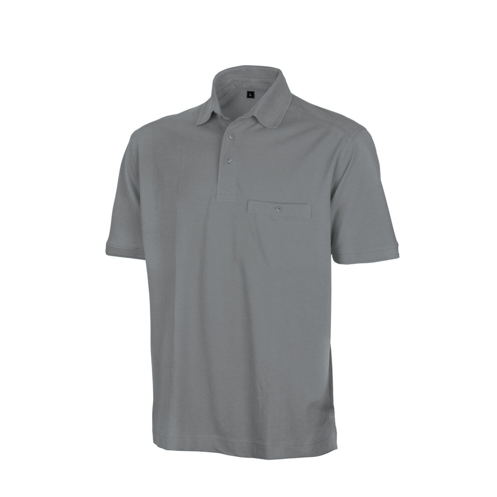 (S, WG Grey) Result Mens Work-Guard Apex Short Sleeve Polo Shirt