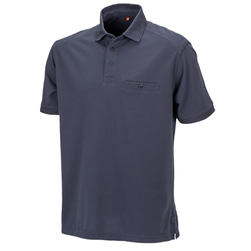 (5XL, Navy) Result Mens Work-Guard Apex Short Sleeve Polo Shirt