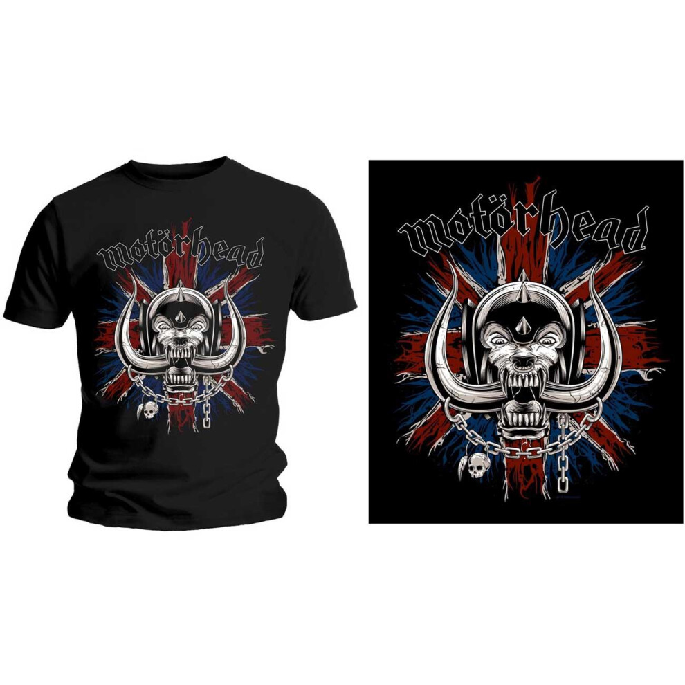 (2XL, Black) Motorhead Unisex Adult British War Pig T-Shirt