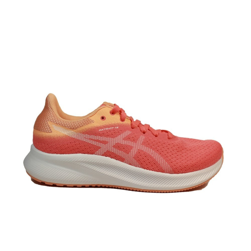 (4 (Adults')) PATRIOT 13 | Papaya/White | Womens Lace Up Running Trainers