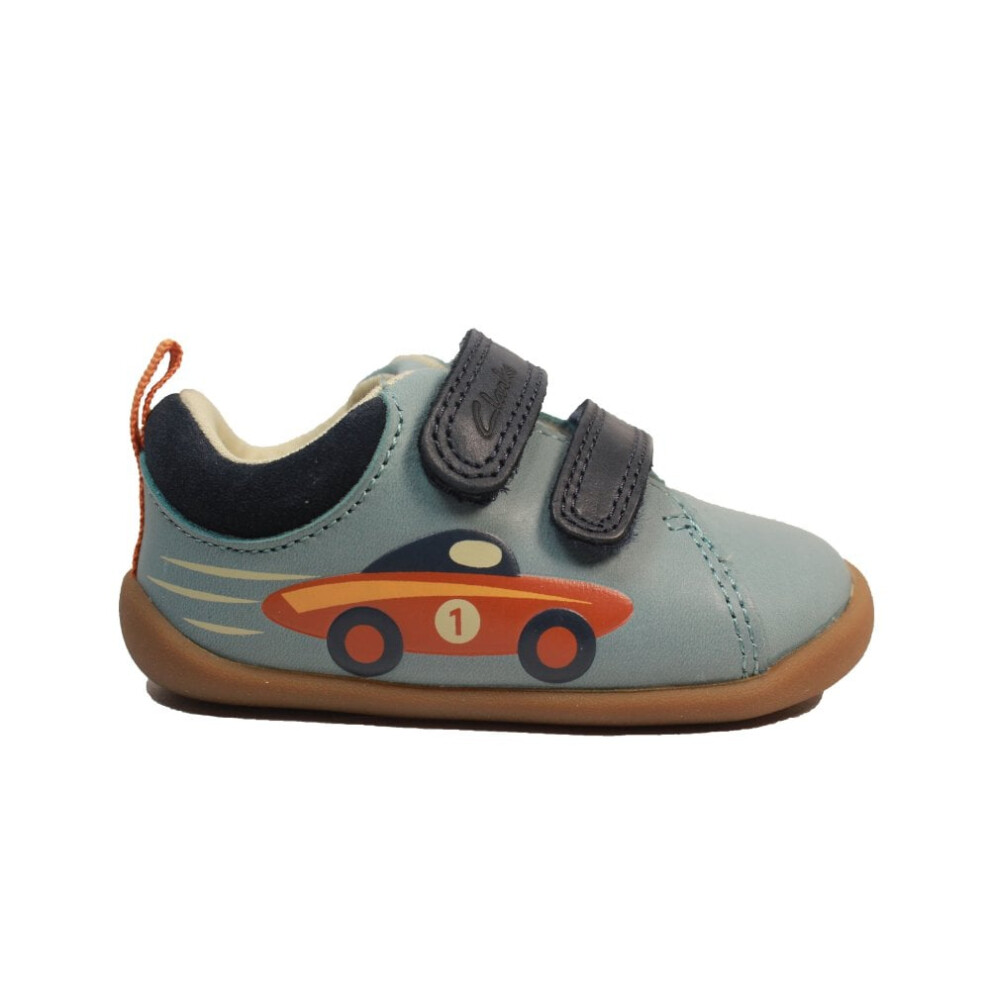 (3 (Children's)) Roamer Retro Toddler | Pale Blue Leather | Childrens Pre Walker Shoes