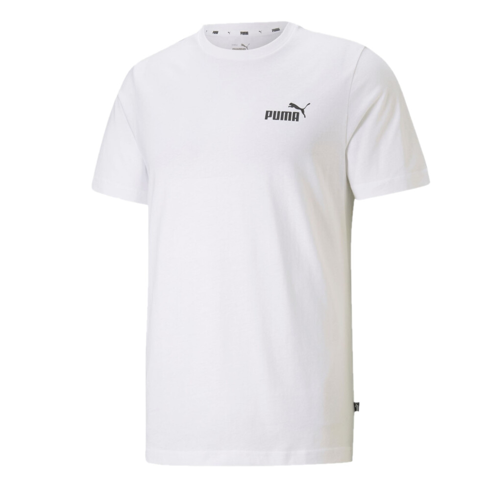 (XS, White) Puma Mens ESS Logo T-Shirt