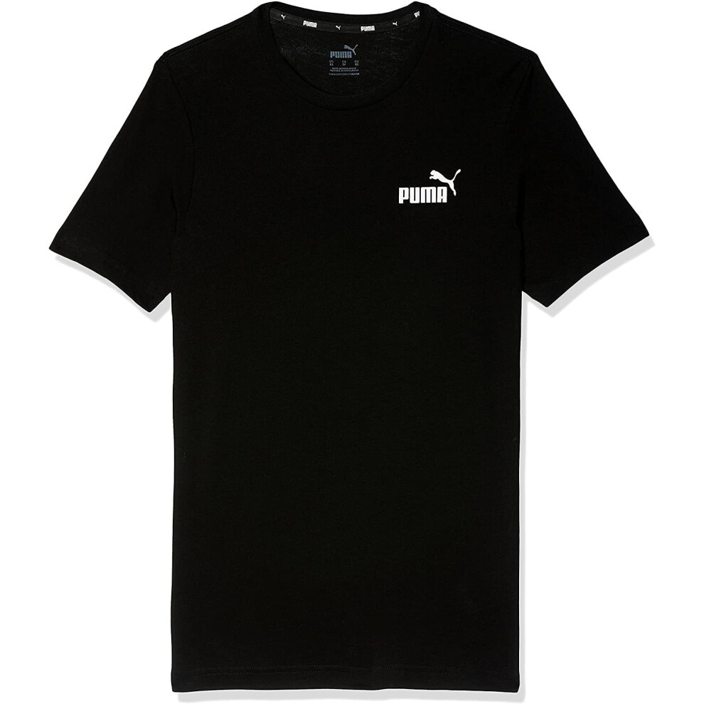(S, Black) Puma Mens ESS Logo T-Shirt