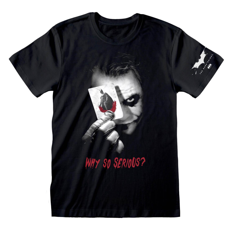 (XL, Black) Batman: The Dark Knight Unisex Adult Why So Serious T-Shirt