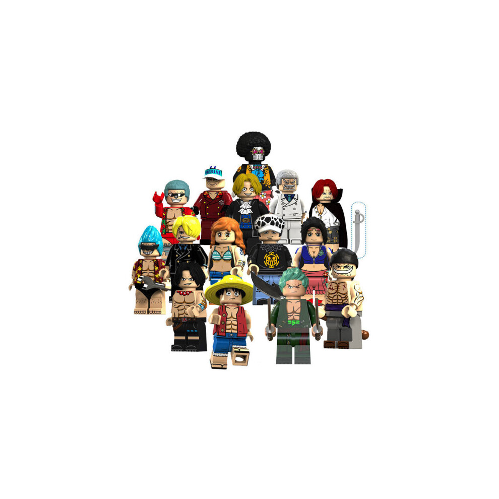 15PCS One Piece Collection Collection Minifigures Toys Gift Fit Lego