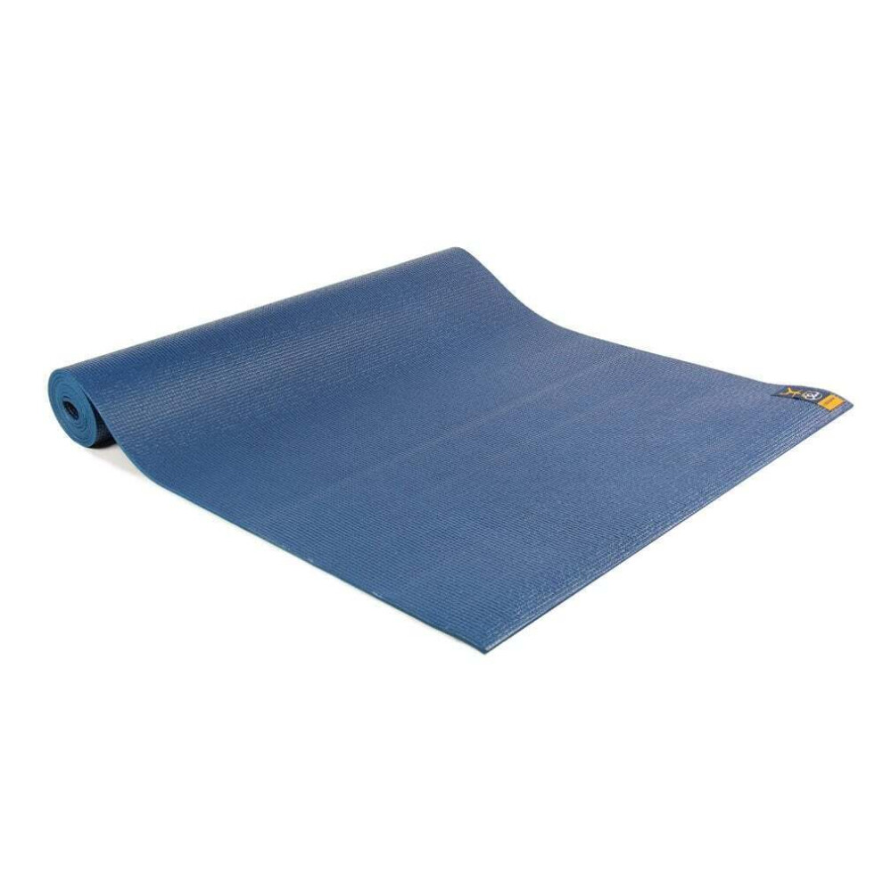 (One Size, Dark Blue) Fitness Mad Warrior II Yoga Mat