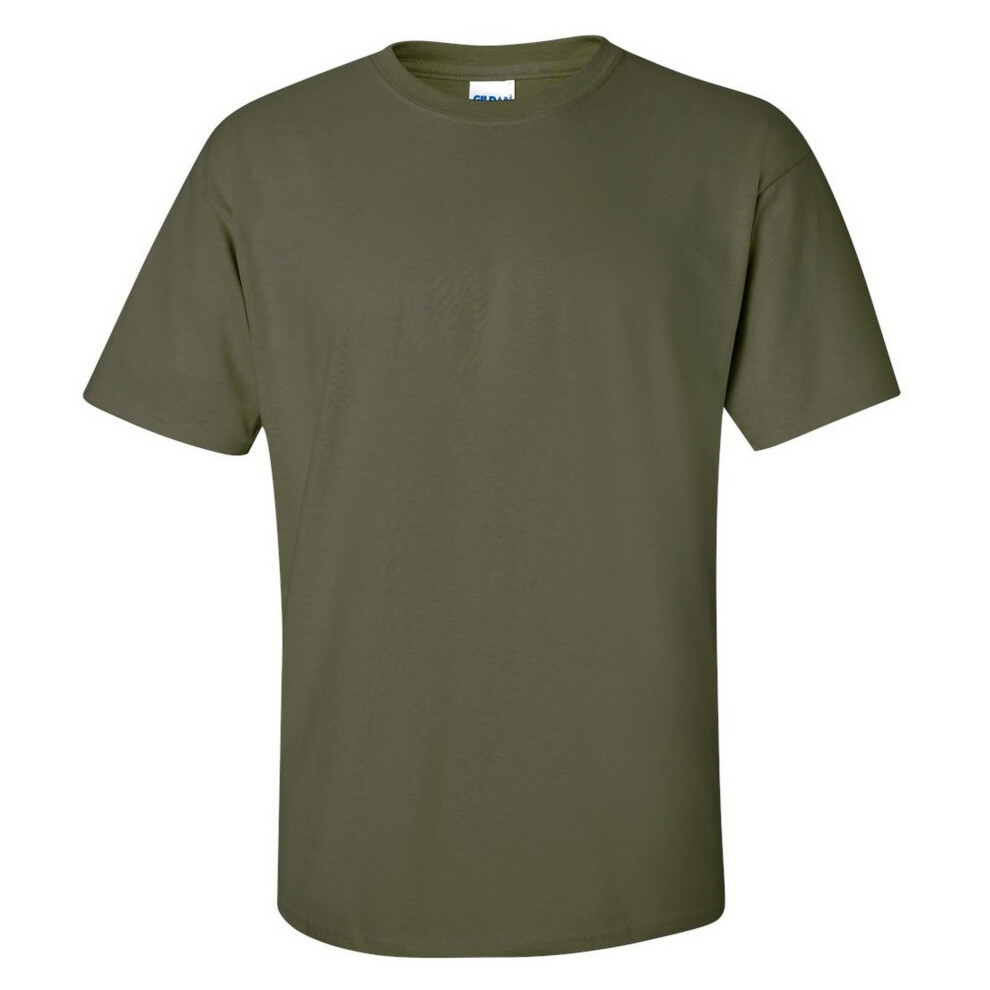 (2XL, Military Green) Gildan Mens Ultra Cotton Short Sleeve T-Shirt