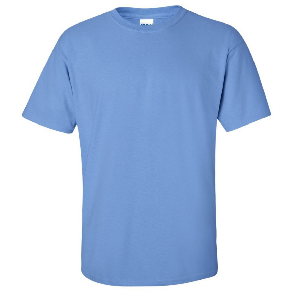 (S, Carolina Blue) Gildan Mens Ultra Cotton Short Sleeve T-Shirt