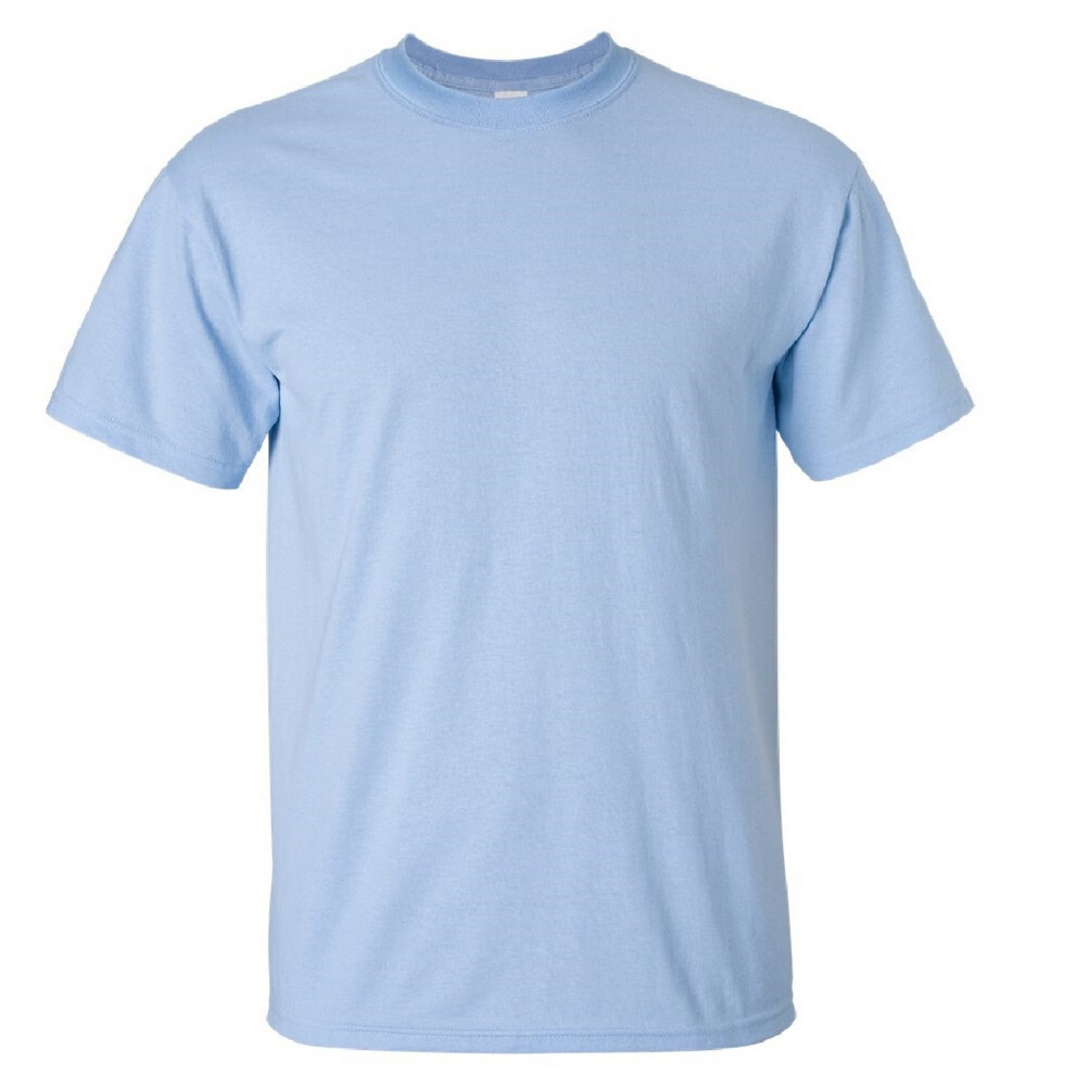 (L, Light Blue) Gildan Mens Ultra Cotton Short Sleeve T-Shirt
