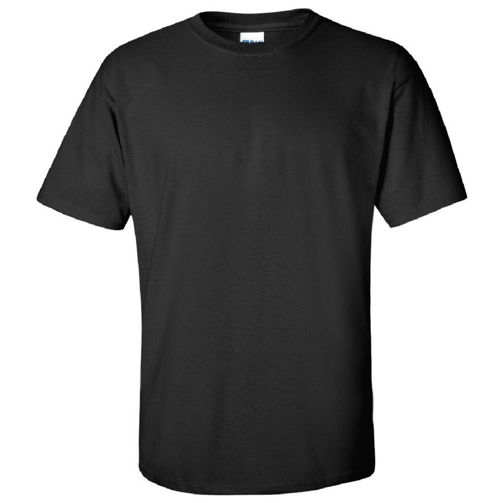 (L, Black) Gildan Mens Ultra Cotton Short Sleeve T-Shirt