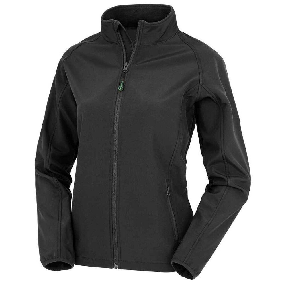 (L, Black) Result Genuine Recycled Womens/Ladies Printable Soft Shell Jacket