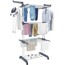 HOMIDEC Airer Clothes Drying Rack,4-Tier Foldable Clothes Hanger UK