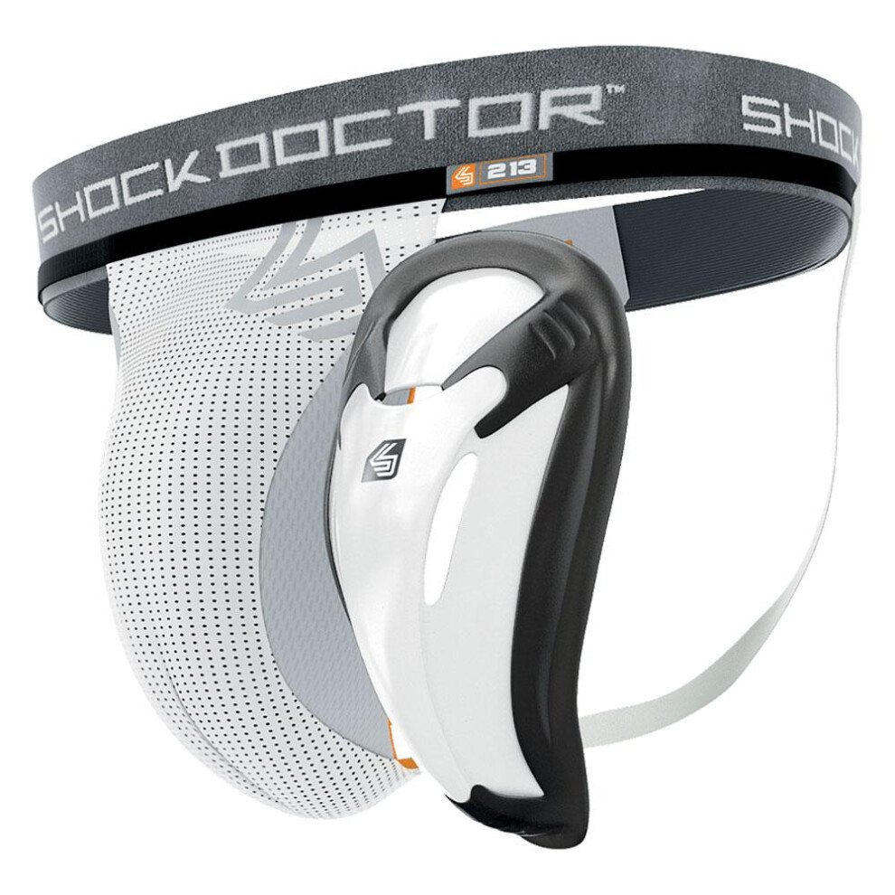 (L, White) Shock Doctor Groin Guard