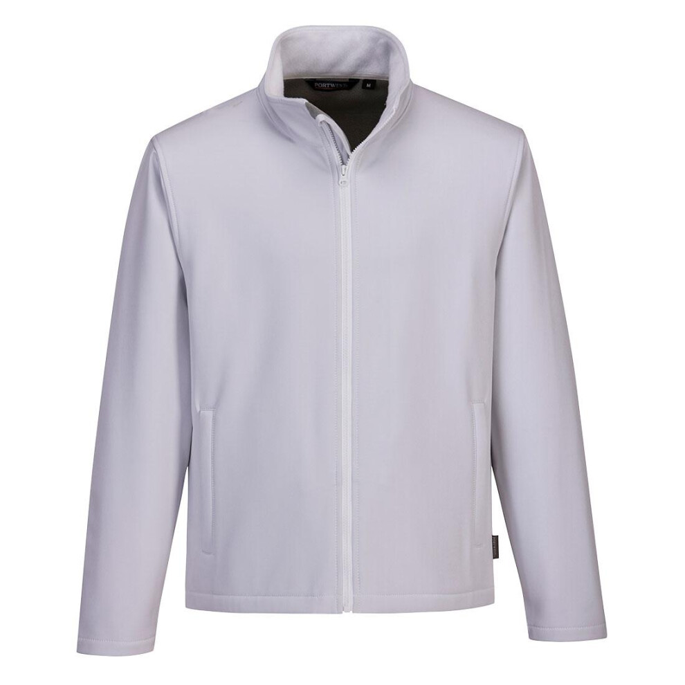 (S, White) Portwest Mens Soft Shell Jacket