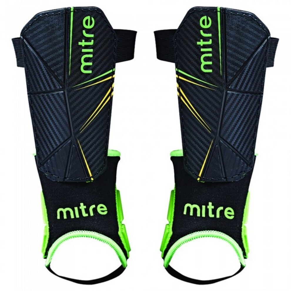 (S, Navy) Mitre Unisex Adult Delta Shin Guards (Pack of 2)