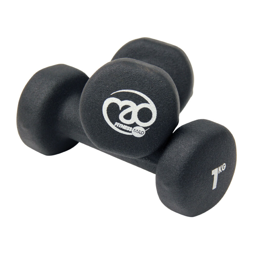 (5kg, Black) Fitness Mad Dumbell Set (Pack Of 2)