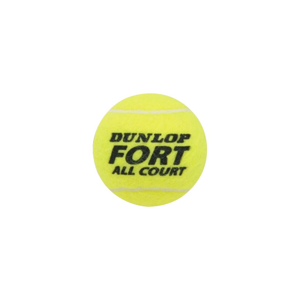 Men's Dunlop Fort All Court Tennis Balls (Pack Of 4) - Yellow - Size: ONE size