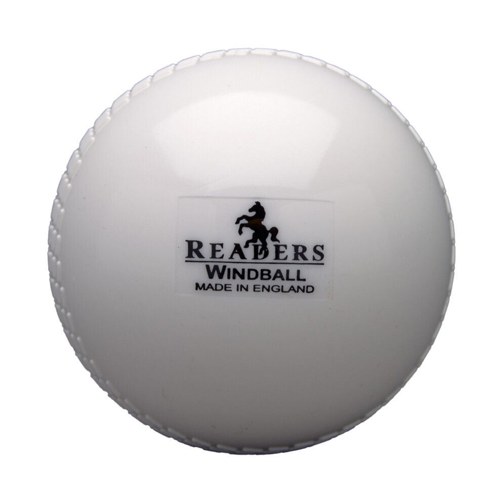 (One Size, White) Readers Childrens/Kids Windball Cricket Ball