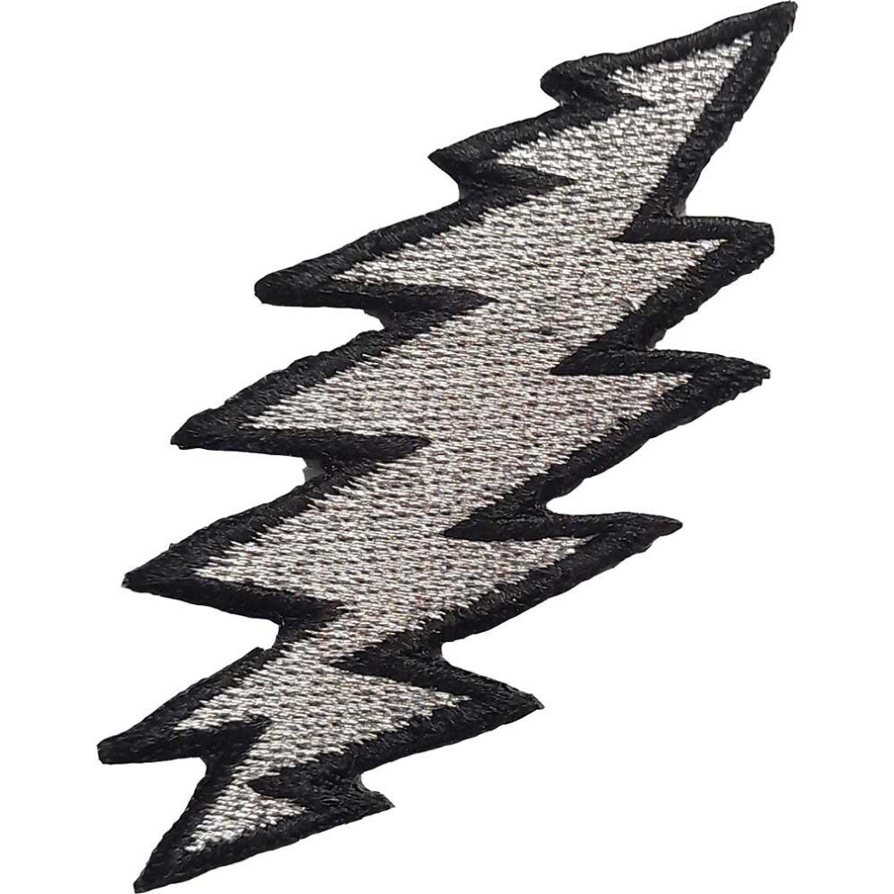 Grateful Dead Lightning Bolt Iron On Patch