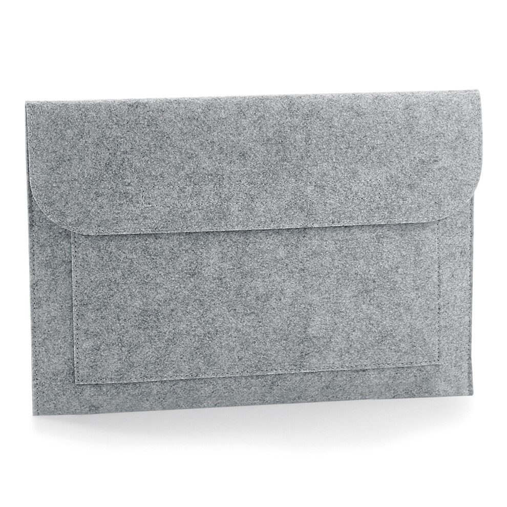 (One Size, Grey Melange) BagBase Felt Laptop/Document Slip/Sleeve