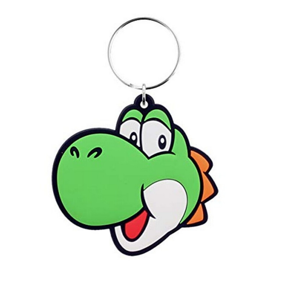 Super Mario Yoshi Rubber Keyring