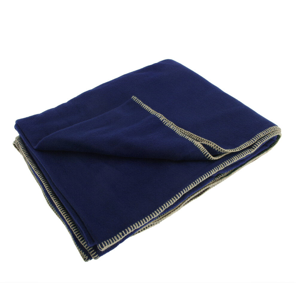 (One Size, Marine) Result Plain Warm Outdoor Fleece Blanket (330gsm)