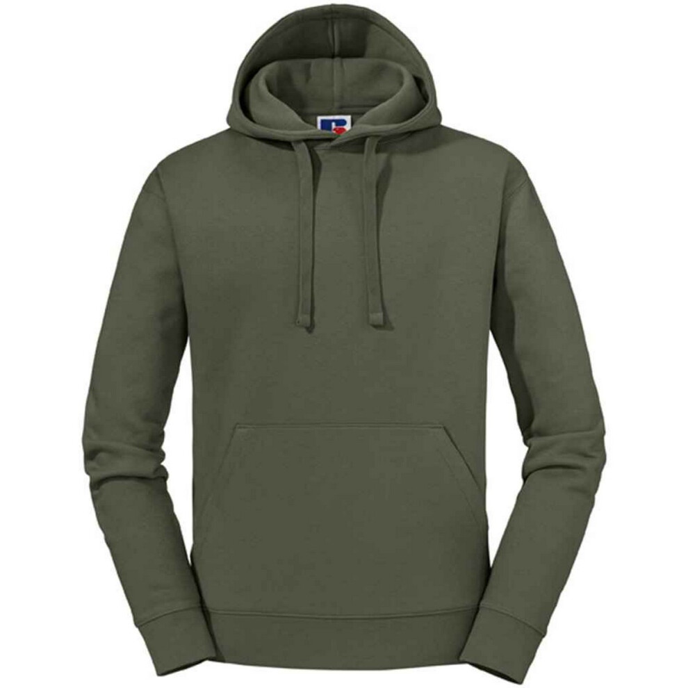 (L, Olive Green) Russell Mens Authentic Hoodie