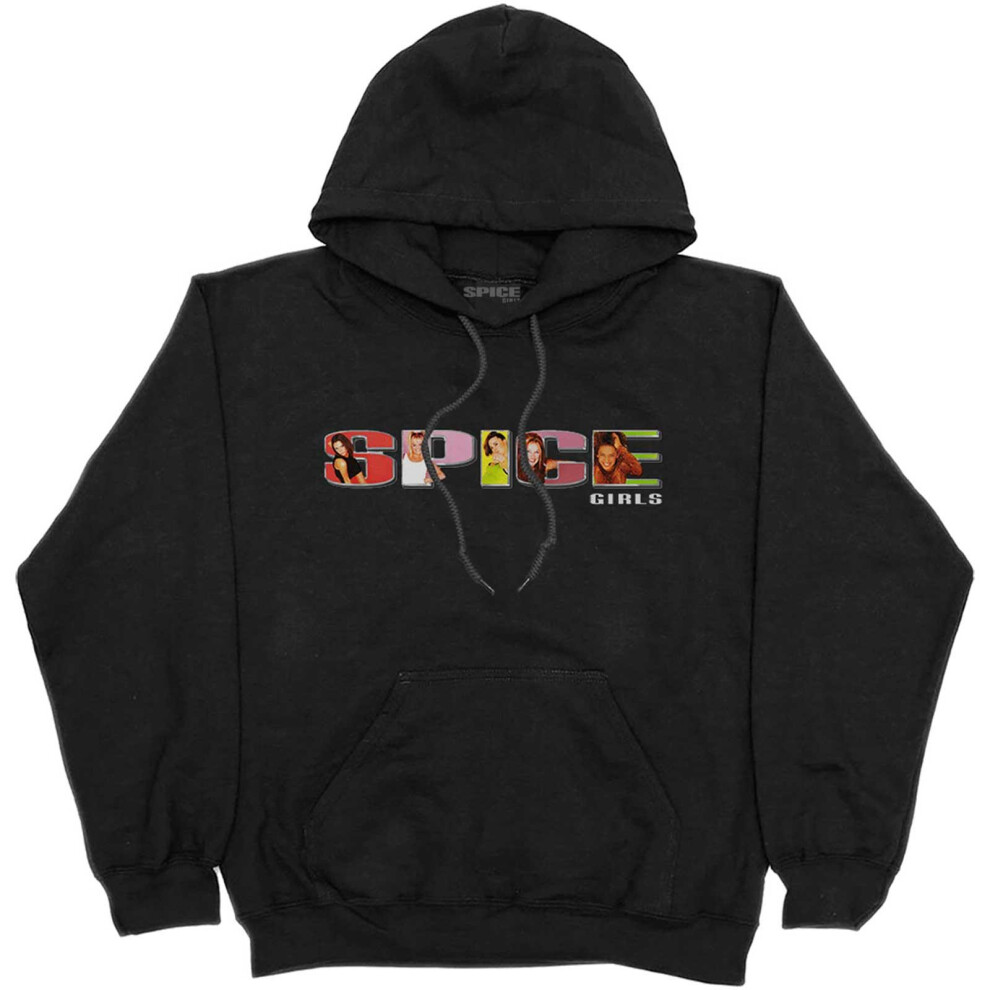 (2XL, Black) Spice Girls Unisex Adult Logo Hoodie