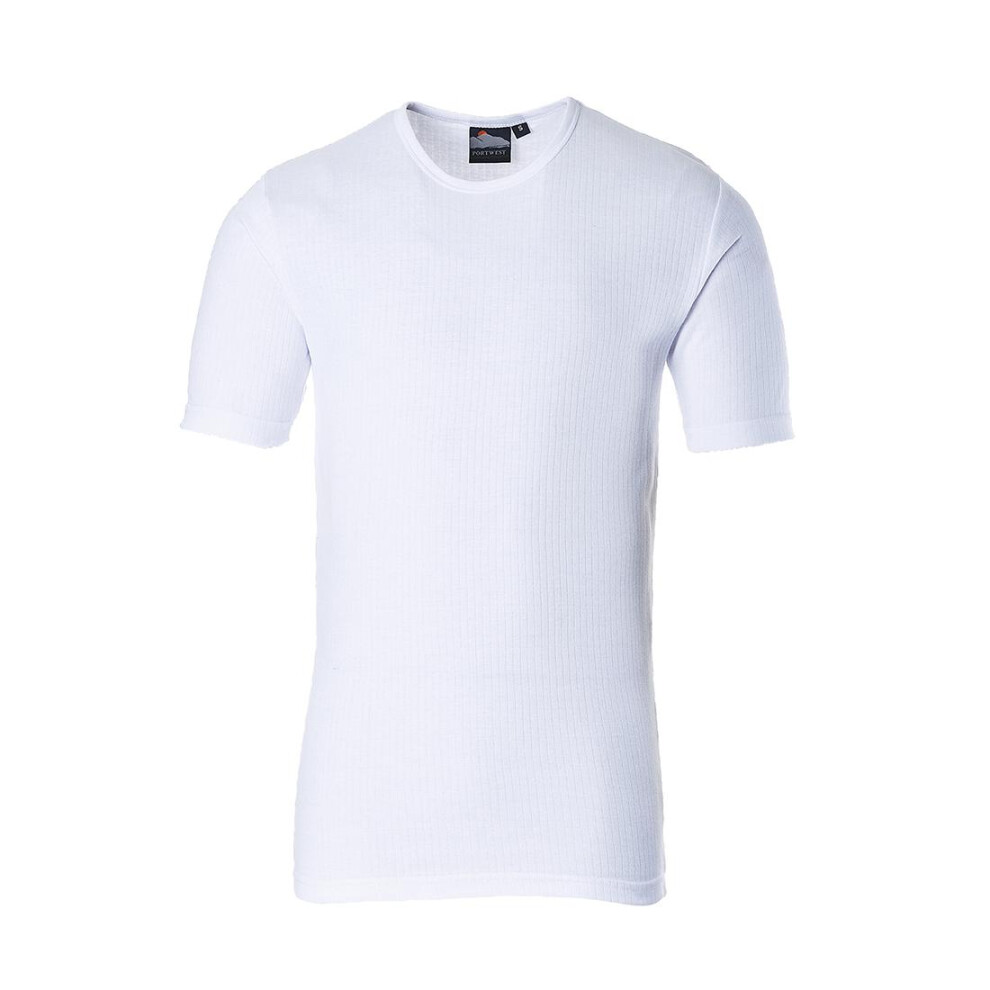 (XL, White) Portwest Mens Thermal T-Shirt