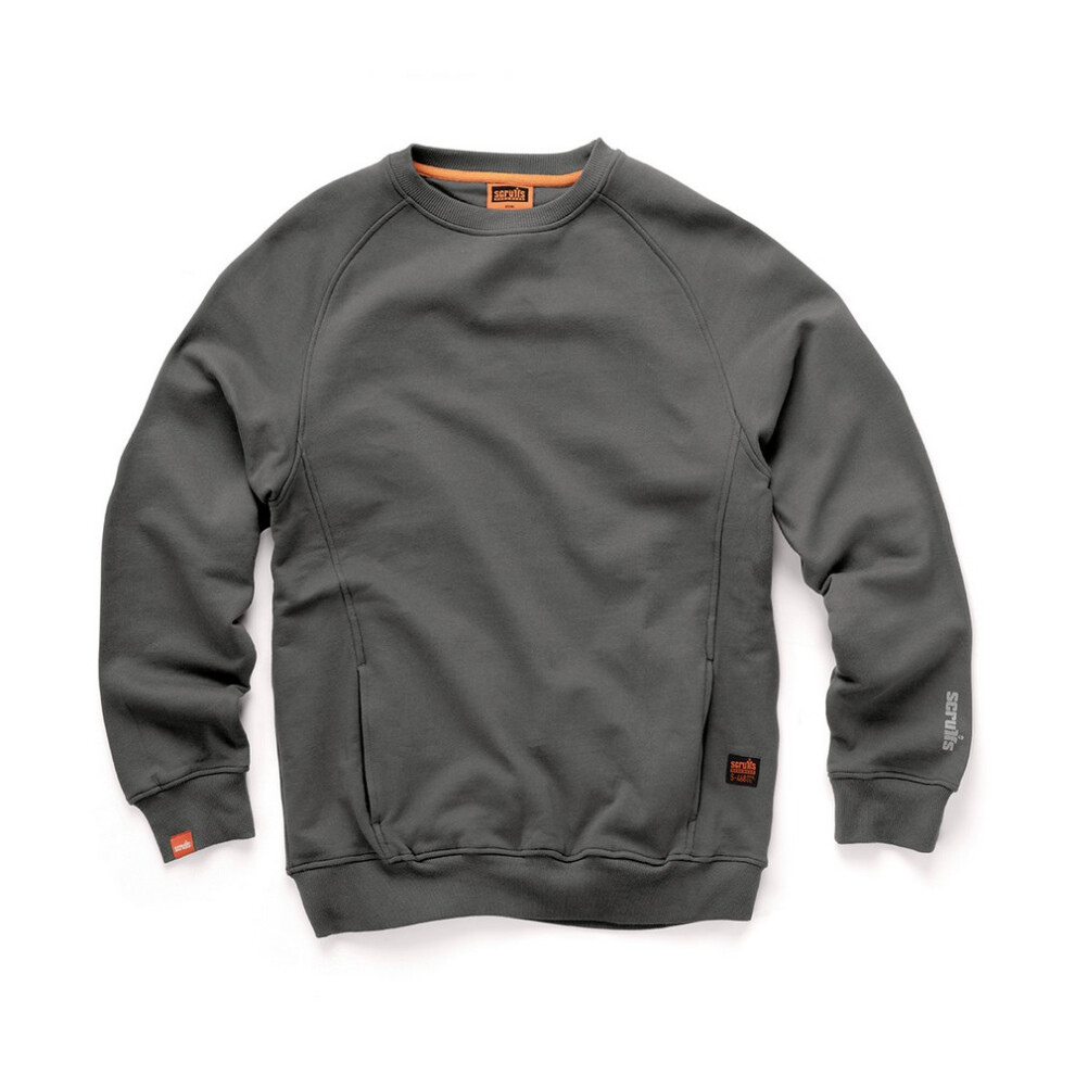 (L, Graphite) Scruffs Mens Work Sweatshirt