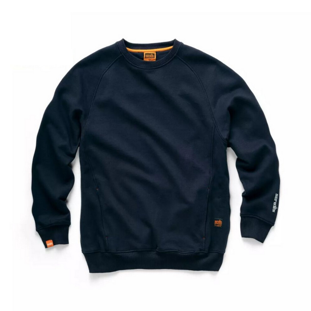 (M, Navy) Scruffs Mens Work Sweatshirt