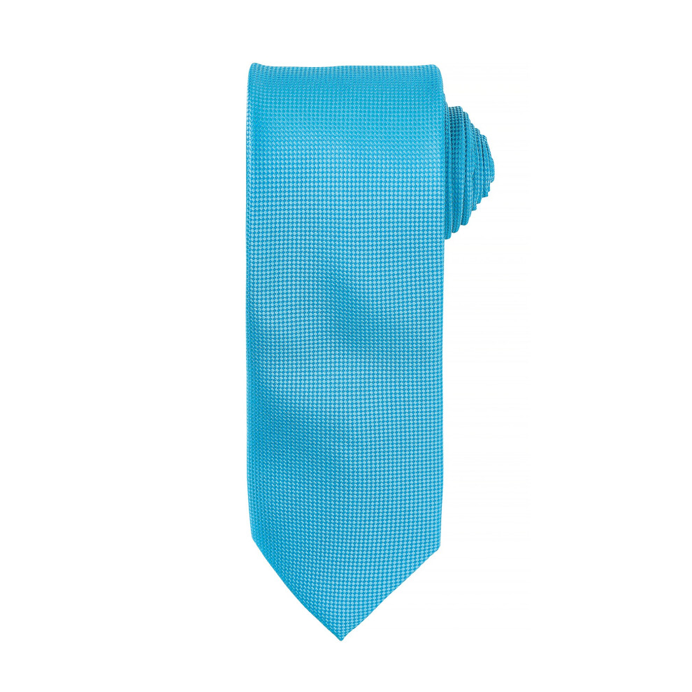 (One Size, Turquoise) Premier Mens Micro Waffle Formal Work Tie