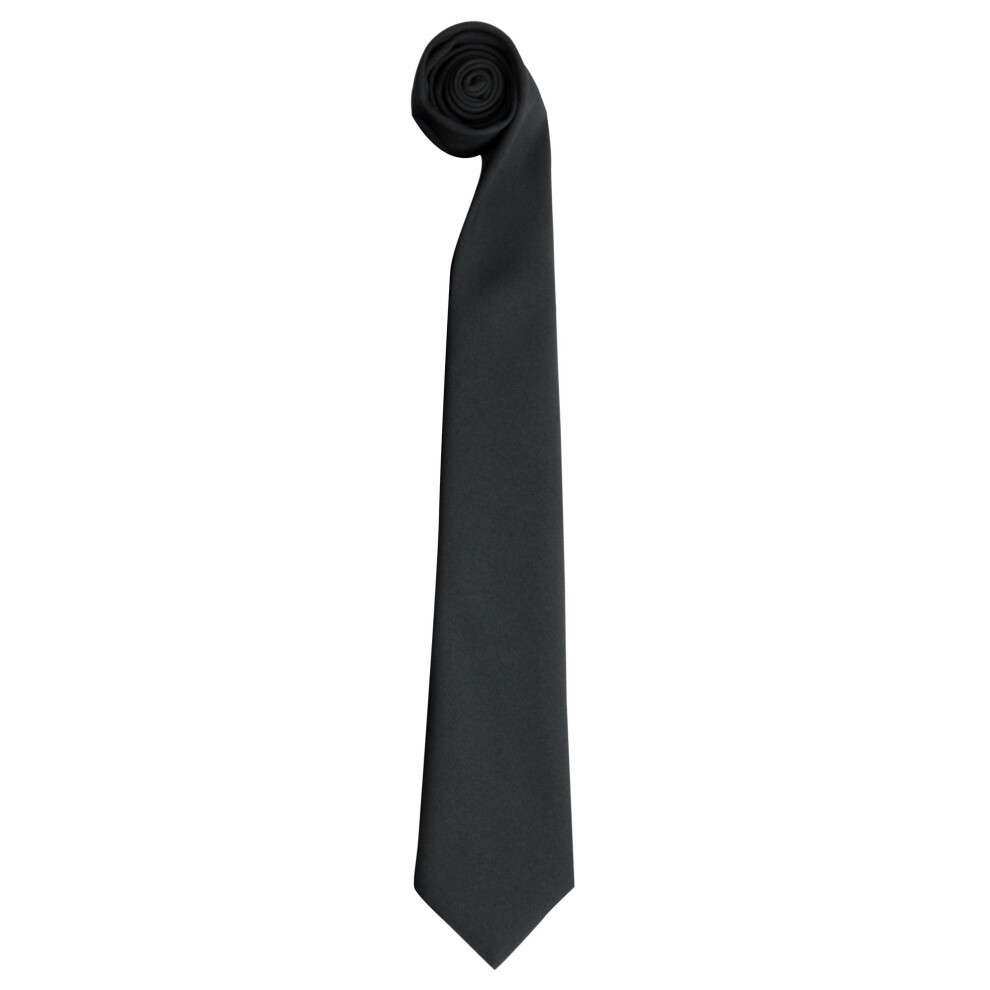 (One Size, Bottle Green) Premier Tie - Men Plain Work Tie