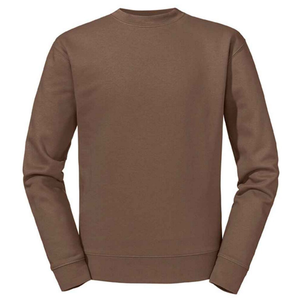 (S, Mocha Brown) Russell Mens Authentic Hoodie