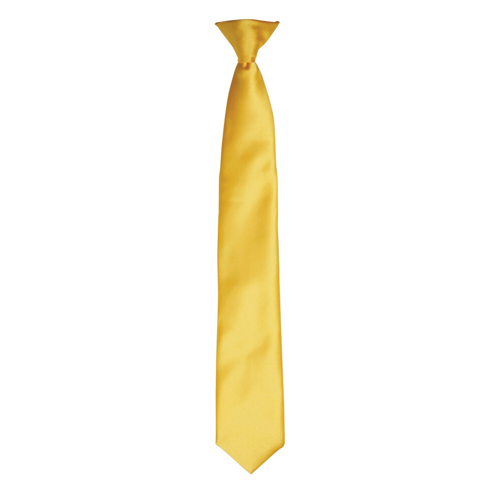 (One size, Sunflower) Premier Colours Mens Satin Clip Tie