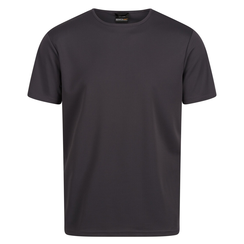 (S, Seal Grey) Regatta Mens Pro Reflective Moisture Wicking T-Shirt