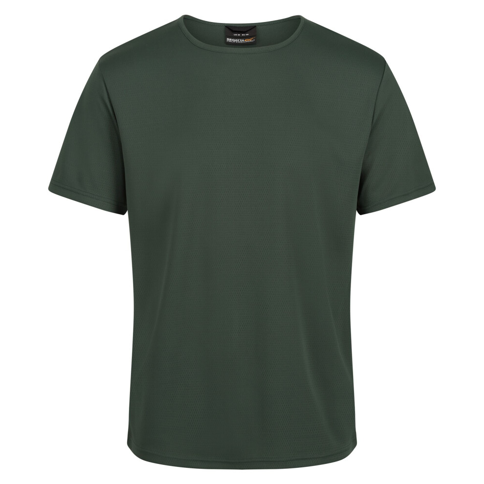 (3XL, Dark Green) Regatta Mens Pro Reflective Moisture Wicking T-Shirt