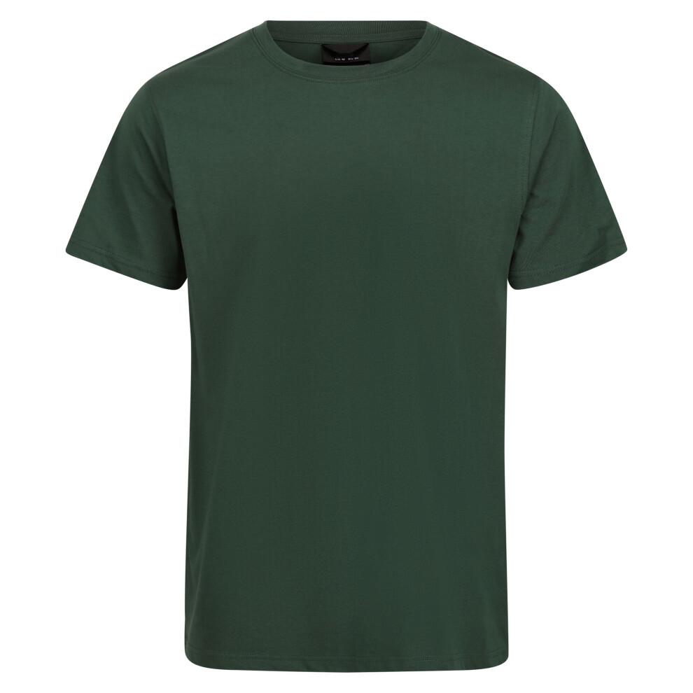 (S, Dark Green) Regatta Mens Pro Cotton Soft Touch T-Shirt