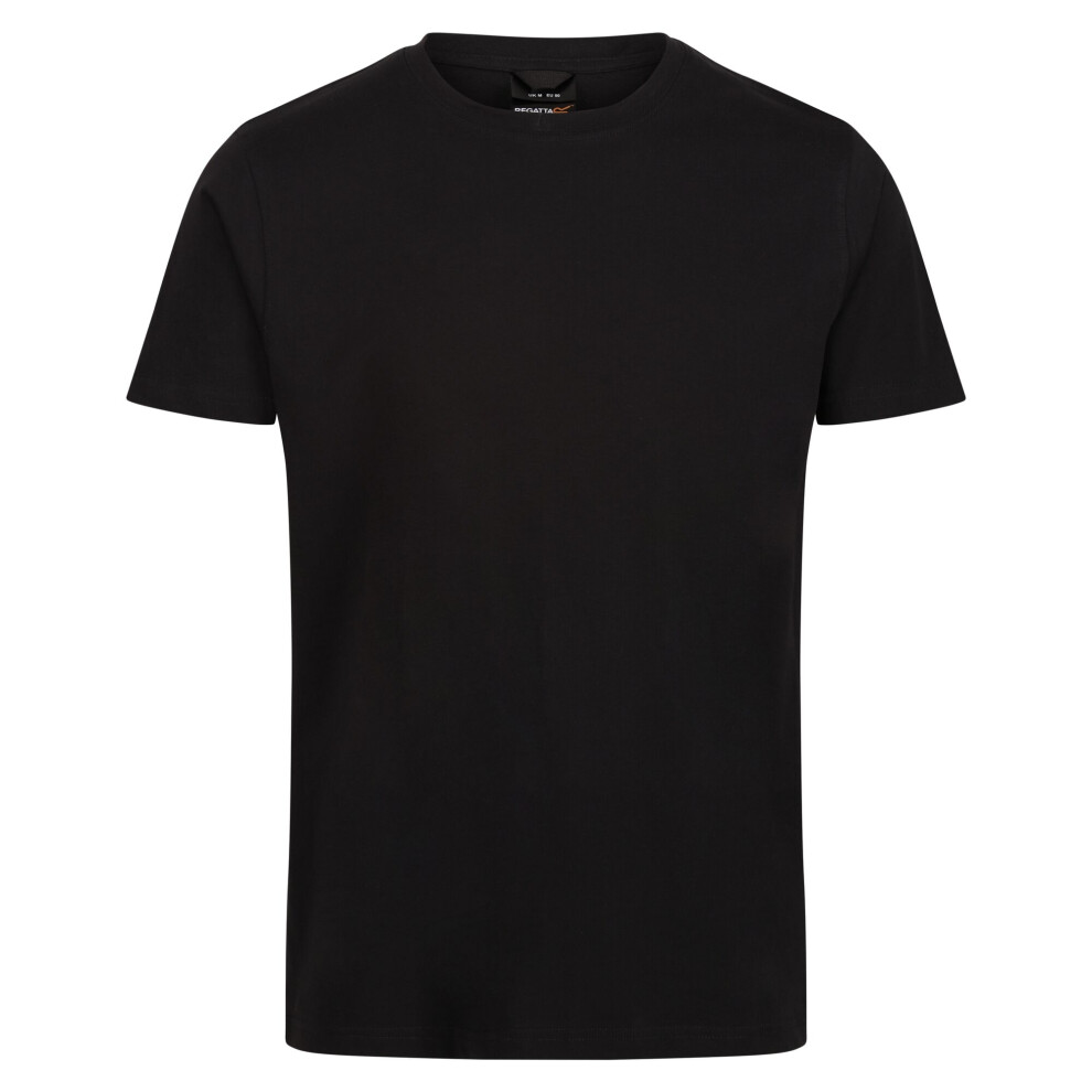 (3XL, Black) Regatta Mens Pro Cotton Soft Touch T-Shirt