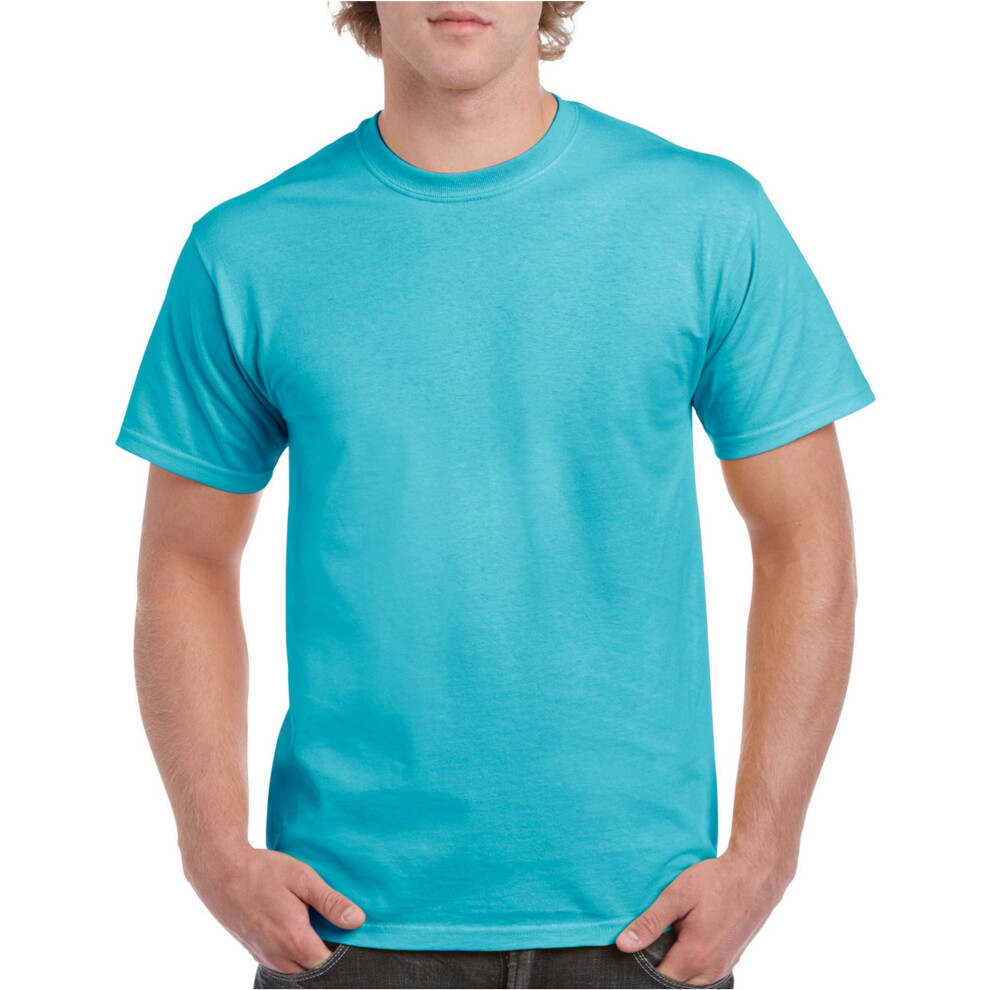 (XXL, Lagoon Blue) Gildan Hammer Unisex Adult Cotton Classic T-Shirt