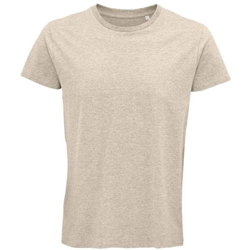 (XL, Beige) SOLS Mens Crusader Heather Organic T-Shirt-image-OPC-P9HZKCS-NEW