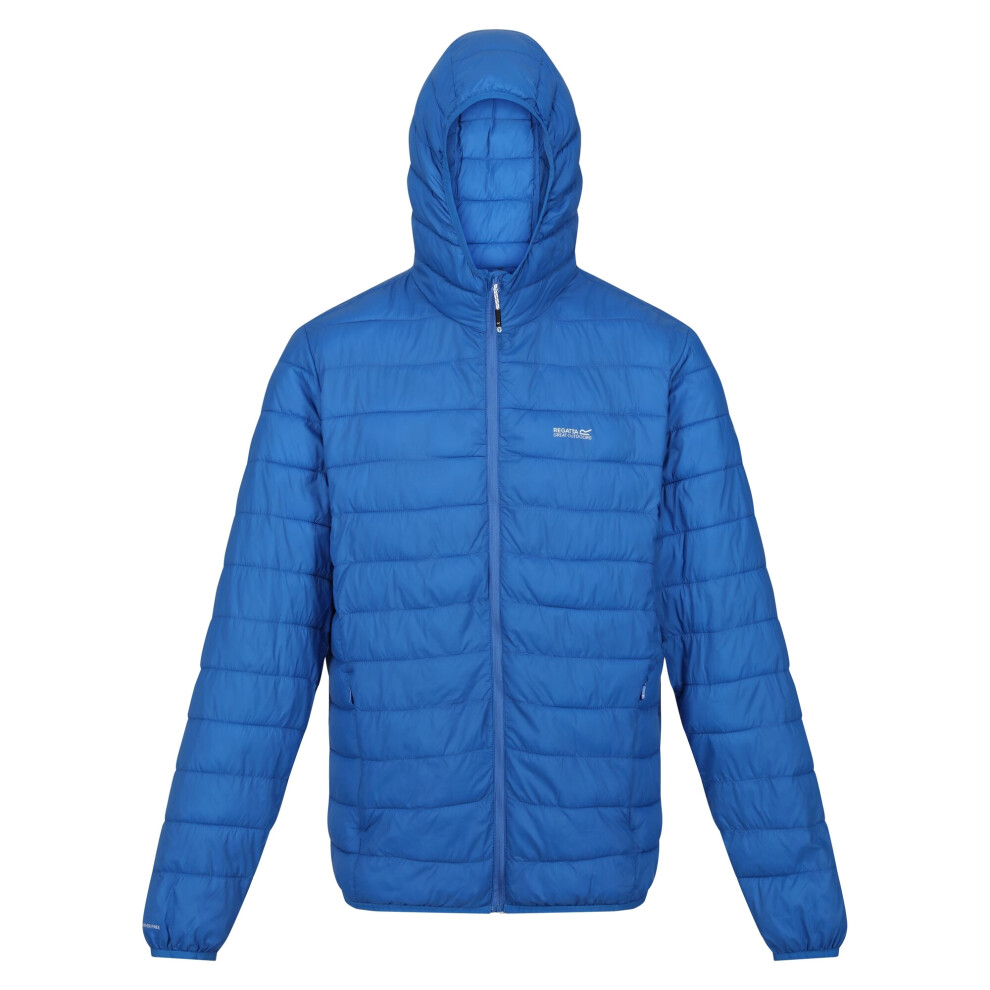 (S, Strong Blue) Regatta Mens Hillpack Hooded Lightweight Jacket