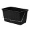 15L Black Paint Scuttle with Metal Handle Large Rollers Plastic Ribbed Bucket 1
