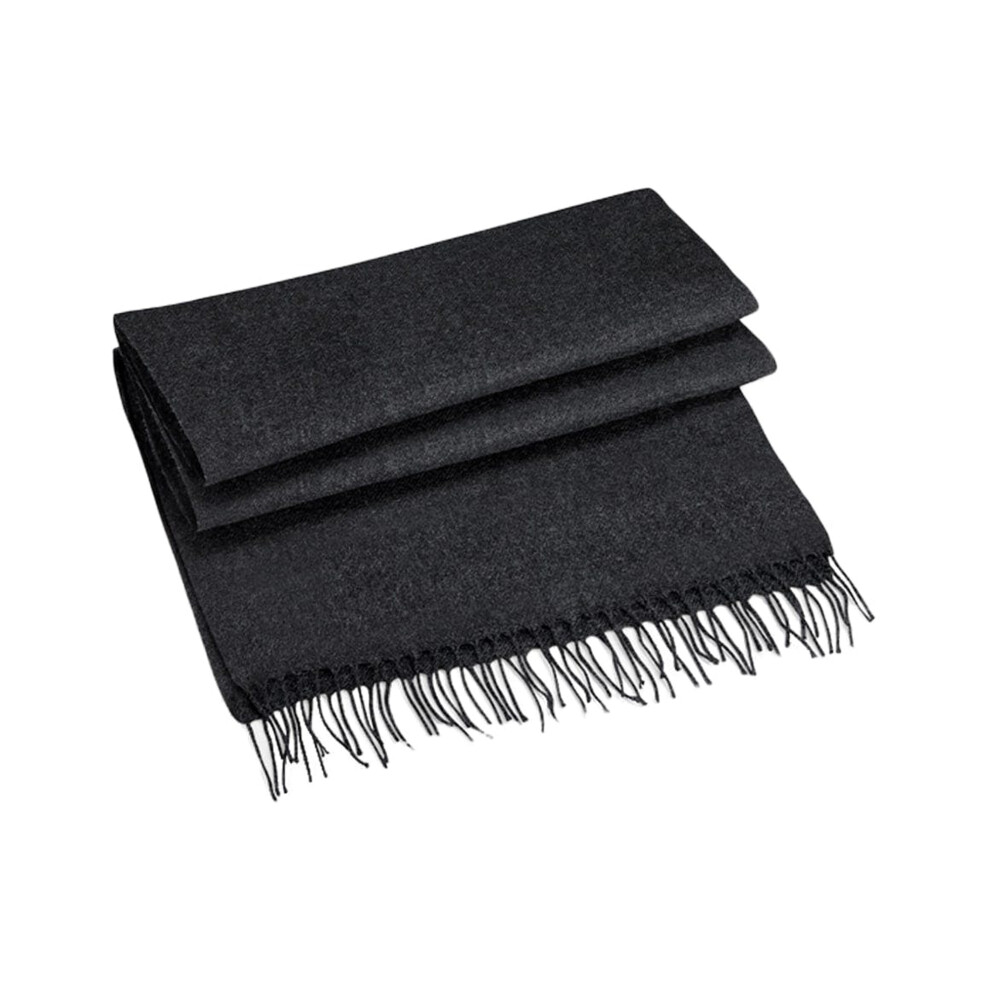 (One Size, Charcoal) Beechfield Unisex Classic Woven Oversized Scarf