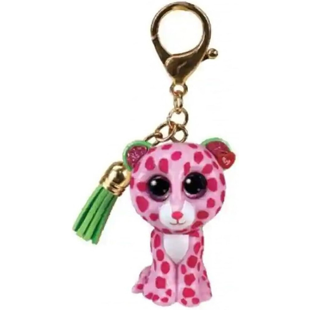 Glamour the Leopard   Mini Boo Key Clip