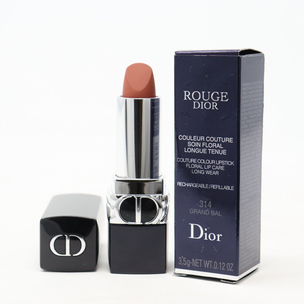 (314 Grand Bal) Dior Rouge Dior Lipstick  0.12oz/3.5g New With Box